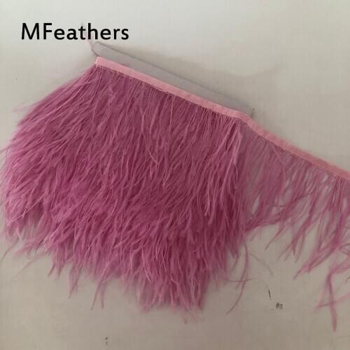 Wholesale Dream Purple Ostrich Feather Trims 3-4inch 4-6inch DIY Plumas for crafts hari feathers wedding christmas decorations