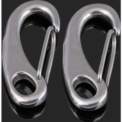 Authentic 304 stainless steel egg type shackle / egg hook / wire rope quick hanging buckle / elliptical spring unbuckle hook