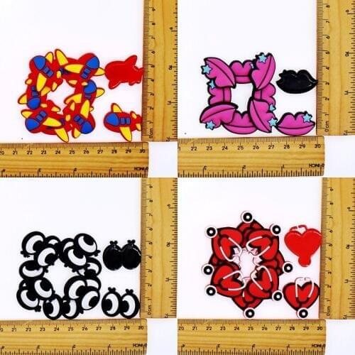 Kids Girls DIY Craft PVC Soft Clouds Rainbow Airplane Rocket Charms Fit Hair Accessory/Brooch/Earphone/USB Charger/Bookmark/Ring