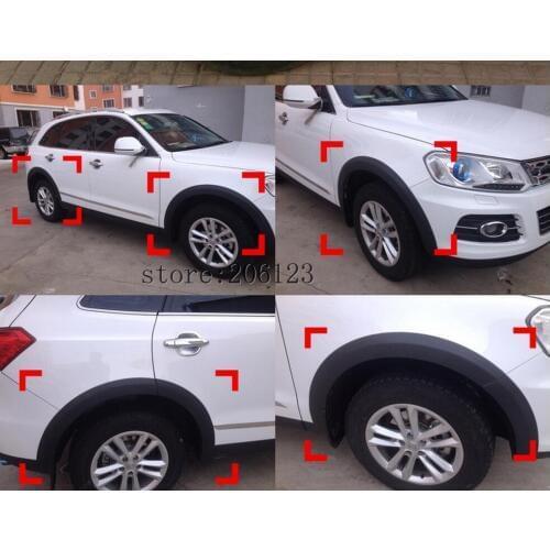 PP Car Wheel Arch Eyebrow Stripe Car Fender Wheel Modling Trims Case ZOTYE T600 T600S