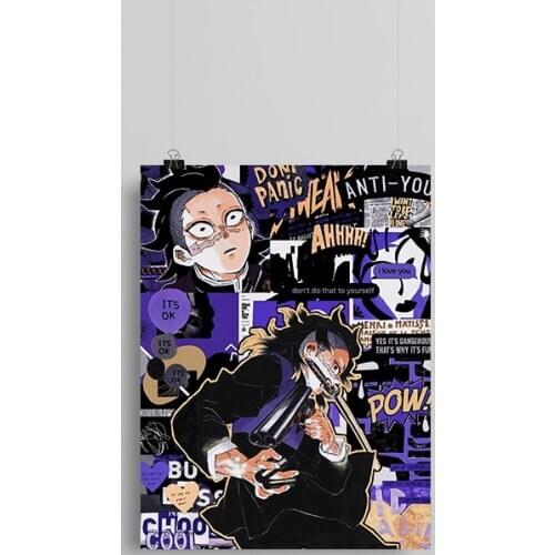 Genya Shinazugawa Kimetsu no Yaiba anime Canvas poster Painting wall Art decor Living room Bedroom Study Home Decoration Prints