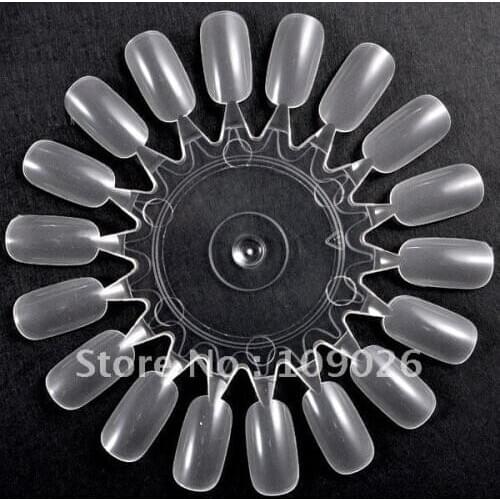 Clear nail art color practice display wheel