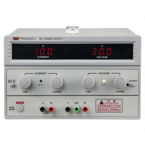 REK RPS3010D-2 DC power supply 30V10A with 5V1A / 3V1A fixed output 110V/220V