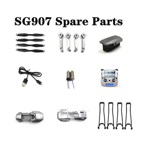 SG907 SG-907 Drone Aircraft Part Motor AB Propeller Landing Gear Receiver Transmitter Storage Bag Protection Guard Body Shell