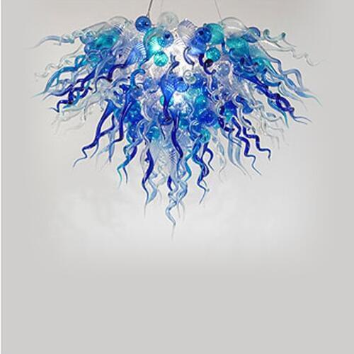 Contemporary Hand Blown Murano Glass Modern LED Chandelier Lights for Home Decor