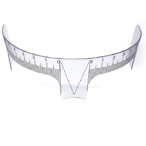 1Pc Herbruikbare Semi Permanente Wenkbrauw Stencil Make Microblading Meten Tattoo Heerser Shaper Calliper Stencil Makeup Tools