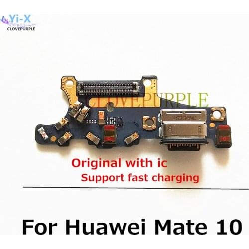 USB Charging Port Connector Board Flex Cable With Microphone Mic For Huawei Mate 10 Replacement Parts
