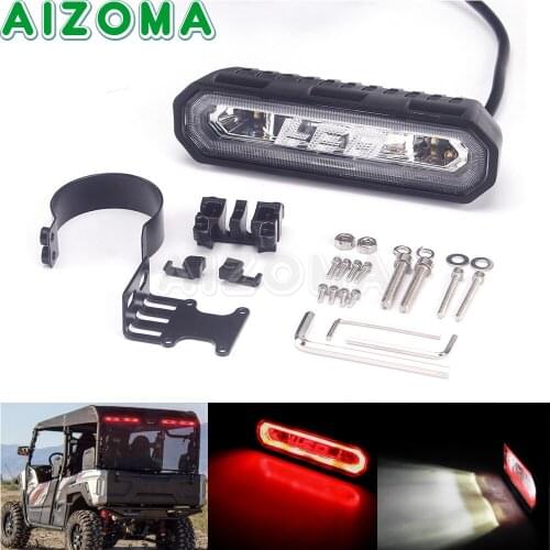 UTV ATV Car Chase LED Taillight 1.75-2'' Bar Strobe/Running/Brake/Reverse/Curtesy Mode For Can-Am Maverick X3 Polaris RZR PRO XP