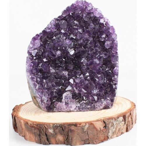 High Grade Amethyst Stone Treasure Bowl Manual Professional Cutting Natural Raw Stone Mineral Crystals Decoration Gemstones