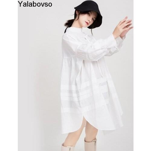 Yalabovso Stand-up Collar Blouses