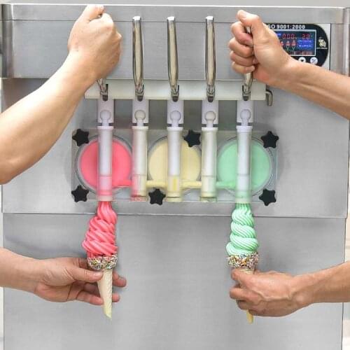 2021 Desktop 5 Mixed Flavours Soft Serve Ice Cream Machine/ice Cream Maker/ice Cream Machine FREE CFR BY SEA