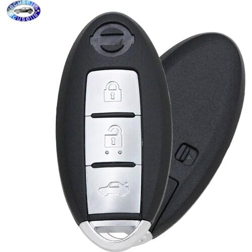3 Buttons Remote Key Case Shell Smart Car Key Housing for Nissan Altima Maxima Murano Sentra 370Z Pathfinder Rogue