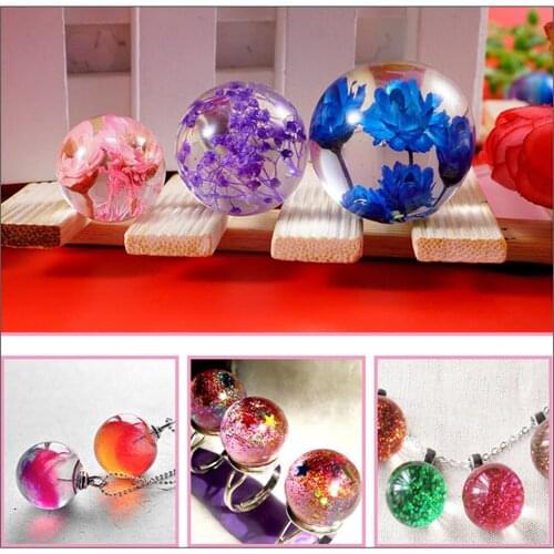 3Pcs/Set DIY Crystal Epoxy Mold UV Glue Stereo Universe Fans Your Star Ball Silicone Mold