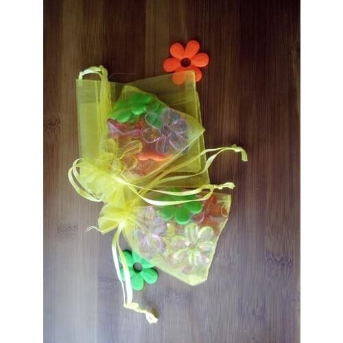 3000pcs yellow organza gift bags 13x18cm party bags for women event wed Drawstring bag Jewelry Display Bag Pouch diy accessories