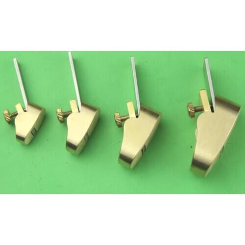 4 pcs different size Mini Brass plane wood working plane Violin making tools