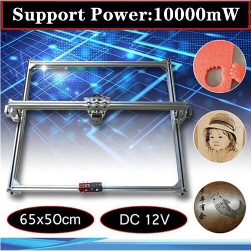 50*65cm Mini 10000MW CNC Laser Engraving Machine 2Axis DC 12V DIY Engraver Desktop Wood Router/Cutter/Printer+ Laser