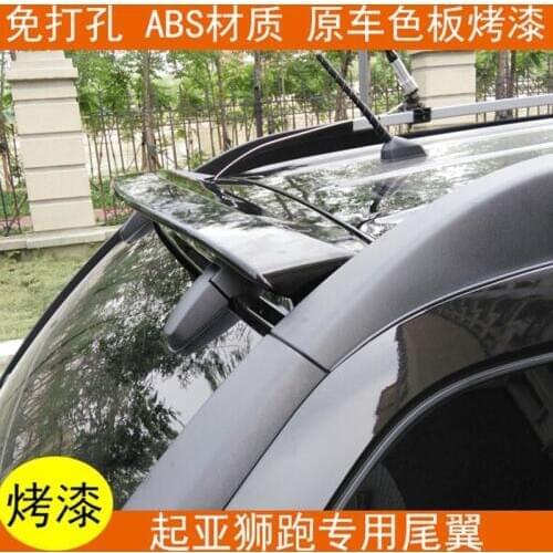 MONTFORD Car Styling ABS Plastic Unpainted Primer Rear Trunk Boot Wing Roof Lip Spoiler Fit For Kia Sportage Spoiler 2007-2013