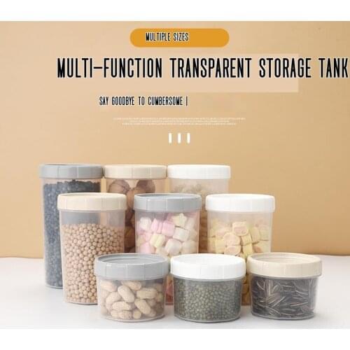 Storage Jar Large Plastic Storage Box Kitchen Food Storage Dry Goods Airtight Container For Household Use