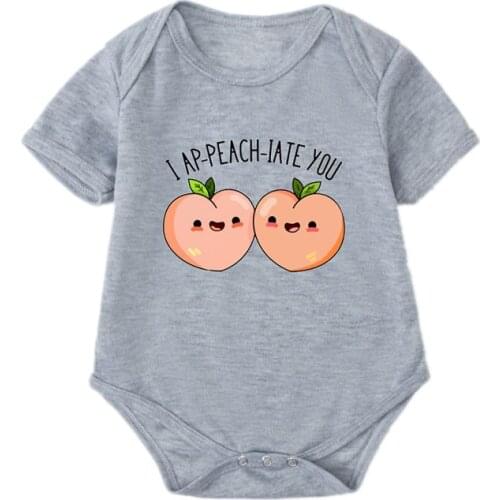 Cotton Letter Jumpsuits One Piece Girl and Boy Bodysuit for Newborns Baby Romper Short Sleeve Baby ClothingUnisex Baby Clothes