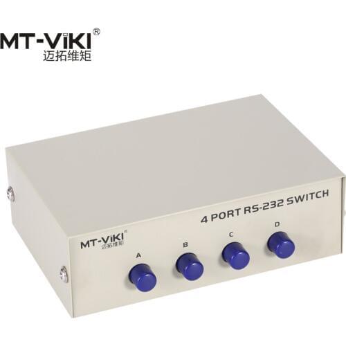 2020 Year MT-Viki 4 Port DB9 RS232 Switch Serial COM Device Console Printer Sharing Selector Controller 232-4