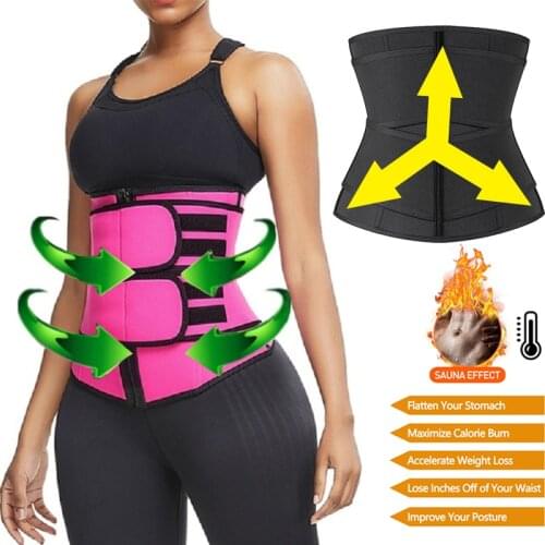 Shaperwear Waist Trainer Neoprene Sauna Belt Weight Loss Cincher Body Shaper Tummy Control Strap Slimming Sweat Fat Burning Belt