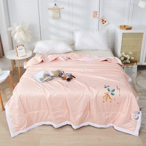 Summer Cotton Quilt Cool In Summer Thin Quilt DormitoryWashable Comfortable Breathable Cool Air Conditioning Quilt Home Supplies