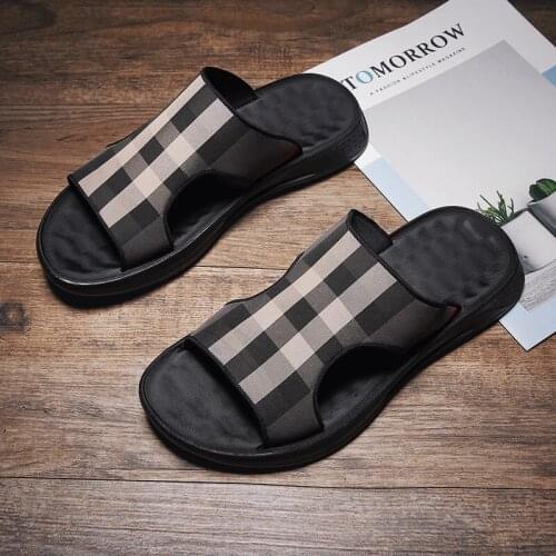 Camosandals&slippers sandles non trend for mens sandal man platform slippers shoes fashion outdoor massage home slide mens anti