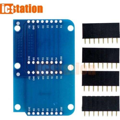 Dual Base Expansion board for WeMos D1 mini NodeMCU ESP8266