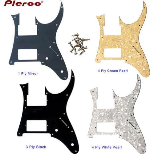 Pleroo Custom electric Guitar Parts - For Ibanez MIJ RG3550MZ Guitar Pickguard HH Humbucker Pickup Scratch Plate Multiple colo