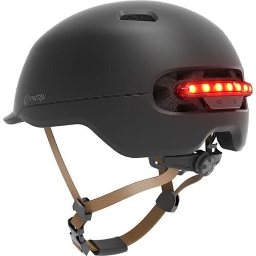 Electric Scooter Safety Helmet with Warning Light LED Warning Flash Riding Helmet for Xiaomi M365 Electric Skateboard Scooter