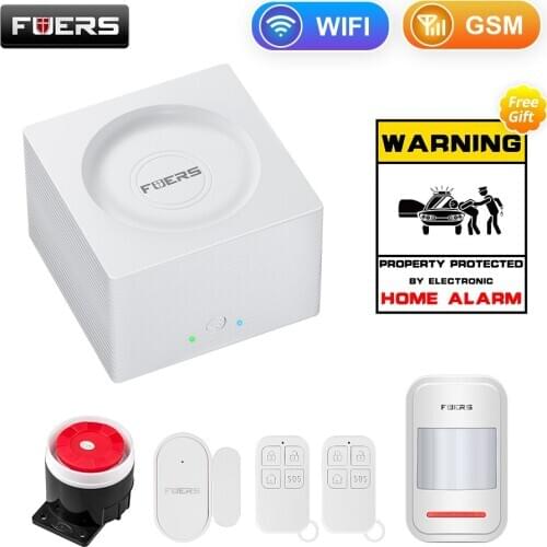 Fuers G95 Wireless Alarm WIFI GSM Security Alarm System Tuya APP Control Motion Detector Sensor Burglar Alarm System
