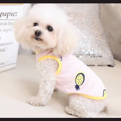Dog Couple Clothing Thin Cotton Sling Dress Vest Couple Skirt Vest Clothing Chihuahua Poodle Dresses Costume Dresses for Dogs