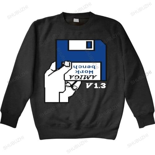 Cotton sweatshirt male hoody COMMODORE C64 AMIGA GAME GAMER GAMING ATARI WORKBENCH CULT VINTAGE RETRO Man crew neck hoodie