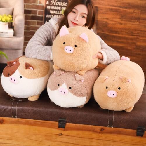 1pc 32/50cm Lovely Fat Pig Stuffed Plush Toys Soft Animal Lucky Piggy Hand Warmer Kawaii Kids Appease Doll Girl Valentine Gift