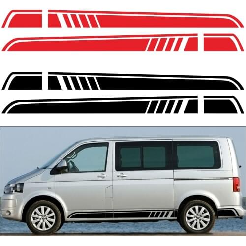 2 pezzi Auto adesivo striscia laterale lunga Auto vinile pellicola decalcomanie automobili per Mercedes Benz Vito Viano classe V