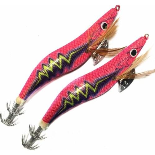 2Pcs Luminous Squid Hook bait New design Squid jig Shrimp Fishing Lure Fishing Gear Fishing Bait