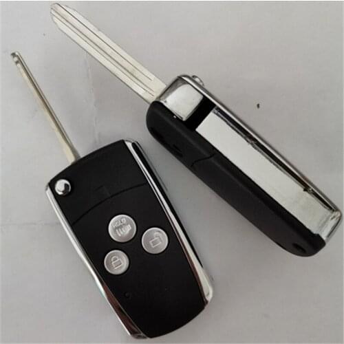 DAKATU Modified Folding Flip 3 Buttons Remote Key Shell For Toyota Camry Corolla Prado RAV4 Vios Hilux Yaris TOY43 Key Blade