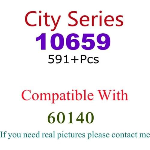 591Pcs 10659 Building Block Toy City Series 60140 Assembled Building Block Childrens Toy Gifts