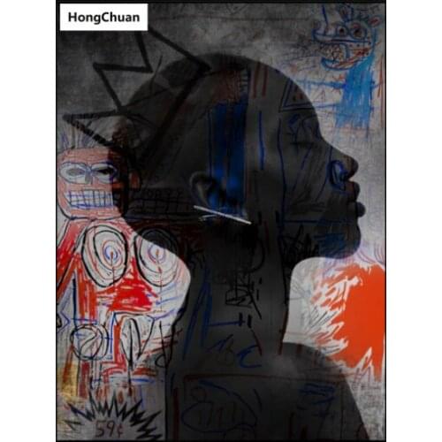 Fast delivery 5D square/round diamond embroidery African woman abstract art mosaic cross diamond painting decorative mural gift