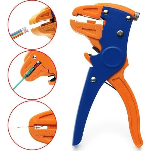 HS-700D 2 in 1 0.25~6mm² Automatic Cable Wire Stripper Cutter Pliers Crimper Crimping Tool
