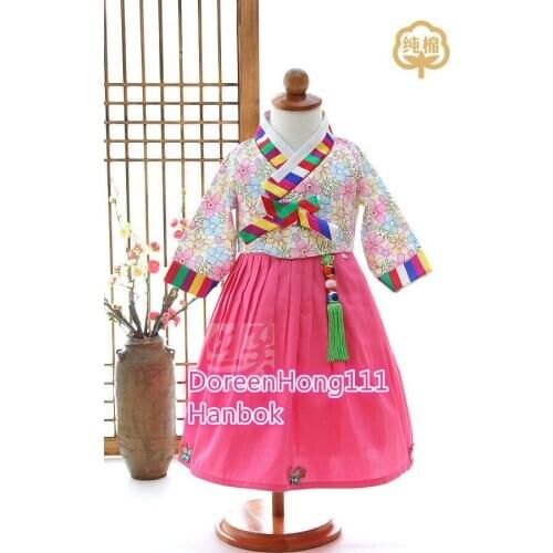 Korean Tradtional Girl Hanbok Dress Fushion Hanbok Modern Party Hanbok Dolbok Korean Dress