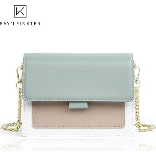 Leather Fashion Handbags Shoulder Chain WomenS Bag New 2021 Messenger Small Branded Square Designer Bag