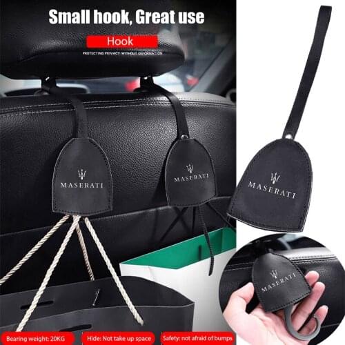 Car Seat Back Storage Hook for Maserati Quattroporte Ghibli Gransport Granturismo Levante Granlusso GT Gran Cabrio Accessories