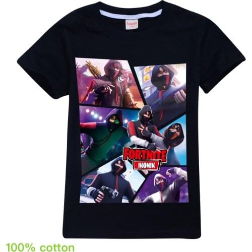 Summer Kids T-shirts Fortnites Boy Tshirt Baby Girl Cotton Kid Clothes 2-15Years Funny Cartoon T Shirt Casual O-neck Top Tees