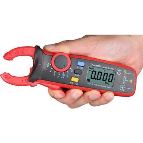 Mini Clamp Meter Ammeter Voltmeter Resistance Capacitance Tester Digital Auto True RMS Clamp Multimeter Earth Ground Multimeter