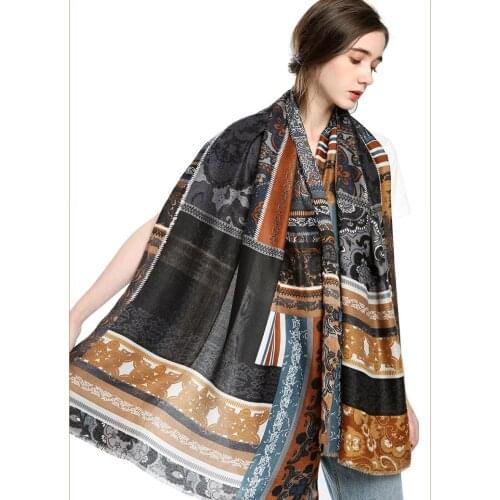 2021 Fashion Newest Paisley Printed Pattern Cotton Scarf Shawls Wraps Hijabs 10pcs/lot