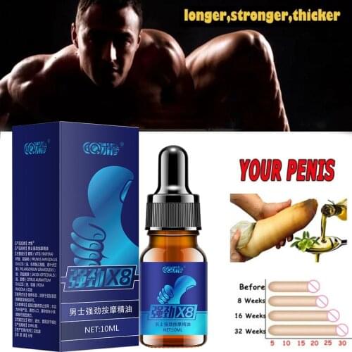 New Penis Thickening Growth Man Massage Oil Cock Erection Enhance Men Health Care Penile Growth Bigger Enlarger Essential Oil