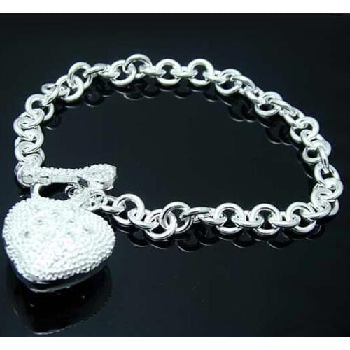 Wholesale fashion jewelry Bracelets , M925 Silver color Bracelets & bangles . Nice Jewelry. Good Quality B29