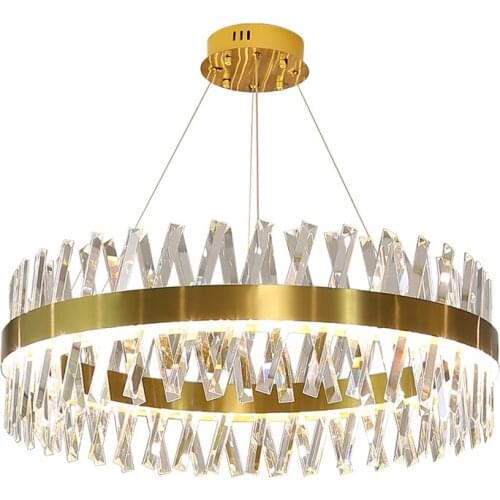 Luxury Crystal LED Chandelier High Quality K9 Ceiling Chandelier Living Room Lighting Fixtures Dining Room Hanging Lights