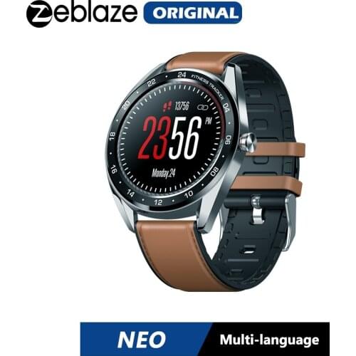 Zeblaze New NEO Series Color Touch Display Smartwatch Heart Rate Blood Pressure Female health CountDown Call rejection WR IP67